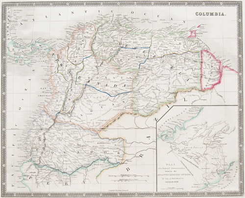 Columbia 1843 Teesdale Map